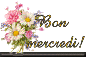 Gif animé Bon mercredi fleurs